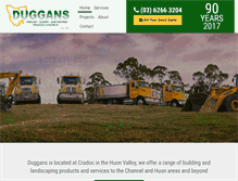 Tablet Screenshot of duggans.com.au